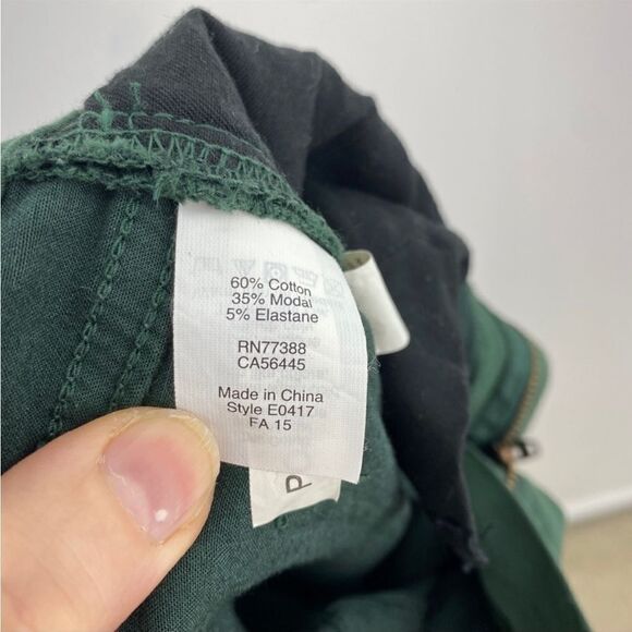 Madewell Forest Green Skinny Sateen Low
Rise Stretch Jeans Size 24  style E0417 - Picture 6 of 6